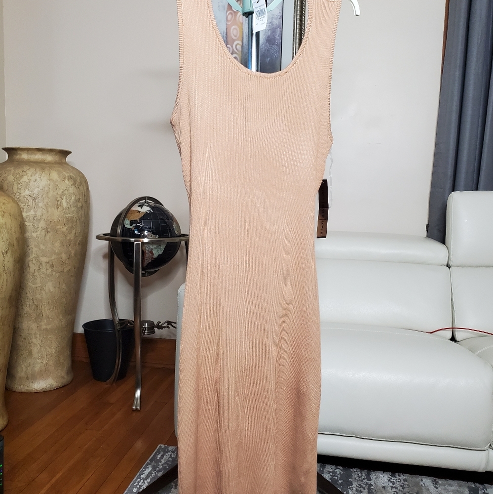 Beautiful Tan dress with open back
